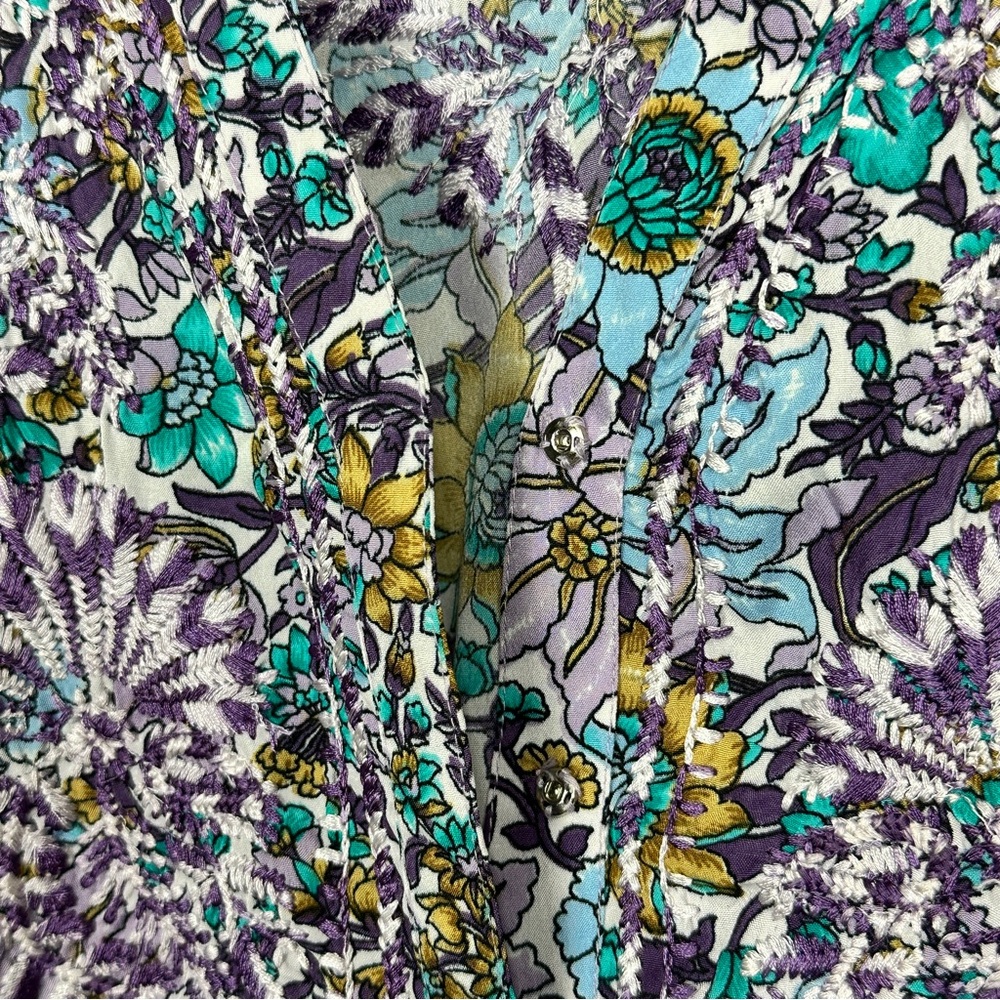 Soft Surroundings Multicolor Floral Swim Cover-Up - Picture 13 of 13